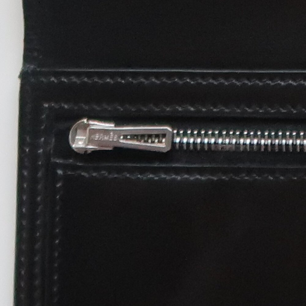 Hermès Béarn Black Leather H Buckle Long Wallet Bifold Luxury French Designer - Picture 14 of 15
